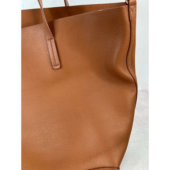 KG Monogram Tote Bag In Cognac Brown Basic Classic Staple Capsule Preppy - Picture 8 of 14